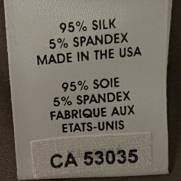 nwt Nanette Lepore, Size 4, Taupe/Bronze Silk Tank - Picture 4 of 4